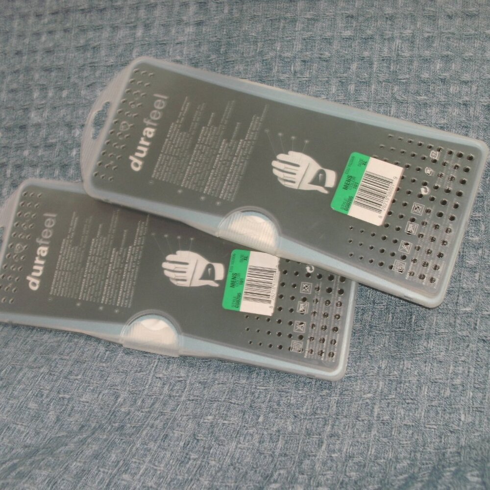 NWT Lot of Two NIKE GOLF Durafeel Golf Glove White & Black men's Left size XL - Picture 3 of 3